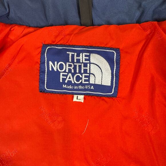 VTG 80s The North Face goose down gorpcore winter puffer bomber jacket wmns L - Picture 8 of 10